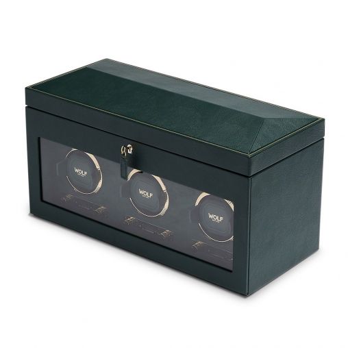 Green Triple Watch Winder 792341 TIME MOVER , Сейфы, шахматы  Wolf