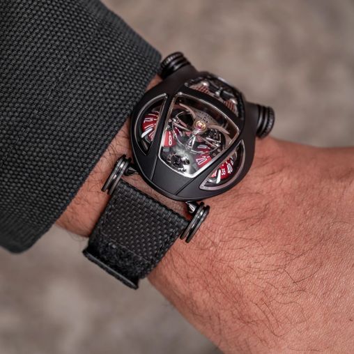 104139 steel black PVD MB&F Performance Art