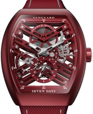 V 41 S6 SQT BXT (ACBR) Red Franck Muller Vanguard Skeleton