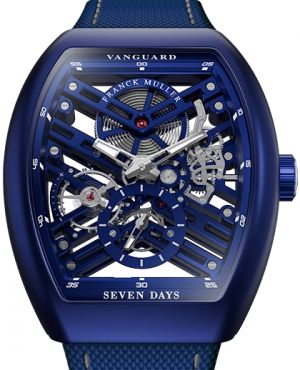 V 41 S6 SQT BXT (ACBR) Blue Franck Muller Vanguard Skeleton