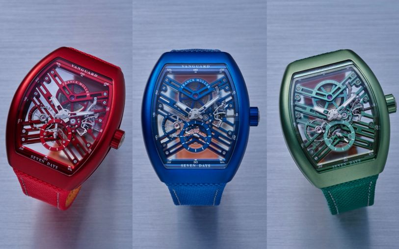 V 41 S6 SQT BXT (ACBR) Violet Franck Muller Vanguard Skeleton