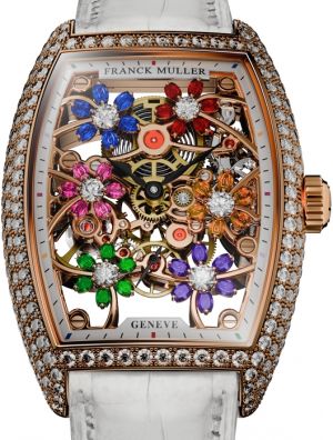2850 S6 SQT CURVEX CUT FLOWER D Franck Muller Cintree Curvex