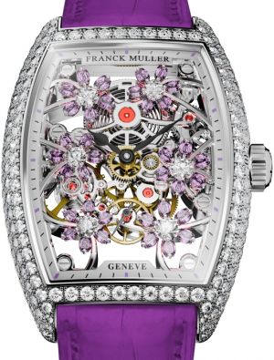 2850 S6 SQT CURVEX CUT FLOWER PR D Franck Muller Cintree Curvex