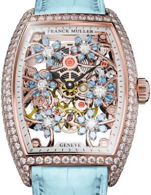 2850 S6 SQT CURVEX CUT FLOWER LB D Franck Muller Cintree Curvex