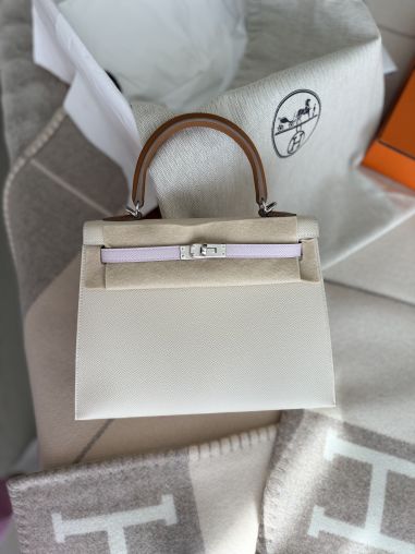 Craie/Mauve Pale/Gold Palladium Hardware Hermès Bags