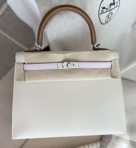 Craie/Mauve Pale/Gold Palladium Hardware Hermès Bags
