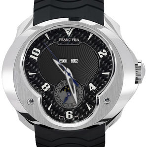 FVa7 Black Dial White Numerals Franc Vila Complication