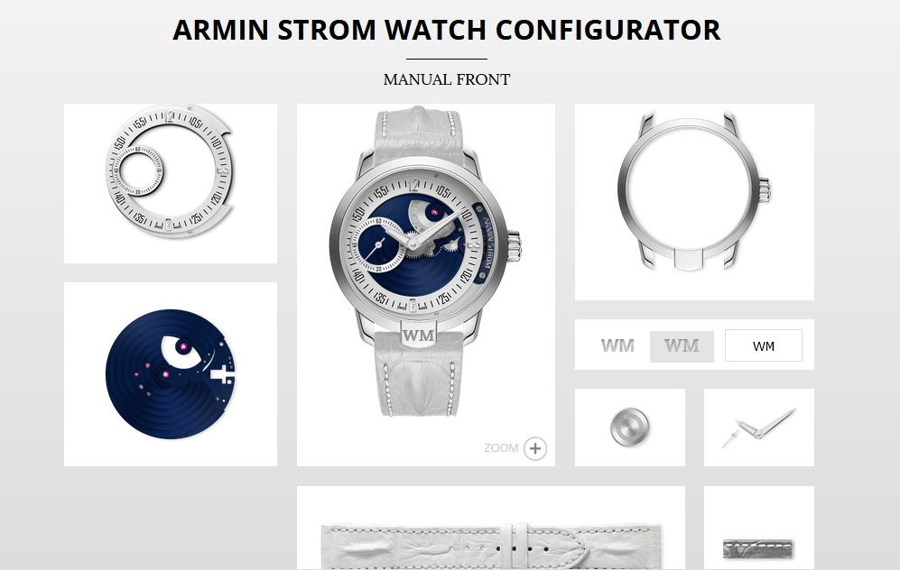 Онлайн конфигуратор часов от «Armin Strom»