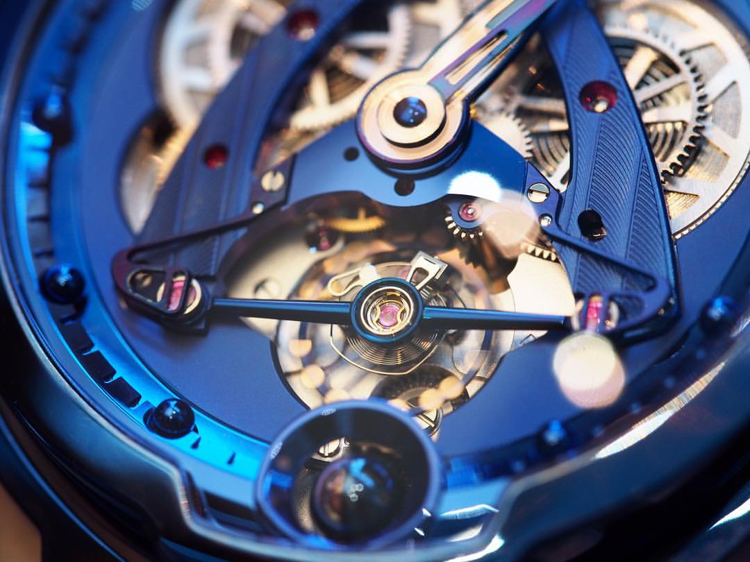 Часы De Bethune DB28 Steel Wheels Blue